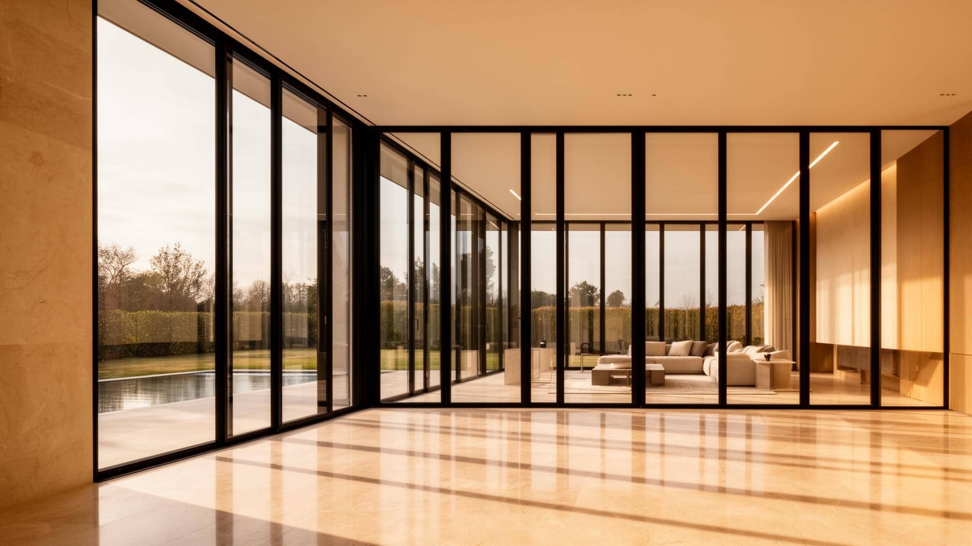 Premium VANZO windows in luxury interior