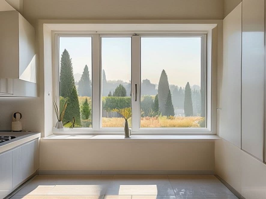 Nuova finestra in PVC bianco a 5 camere